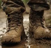 Muddy boots